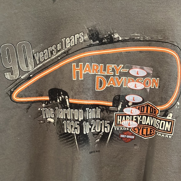 ❤️SOLD❤️Harley Davidson Green Short Sleeve Tee - Picture 2 of 7
